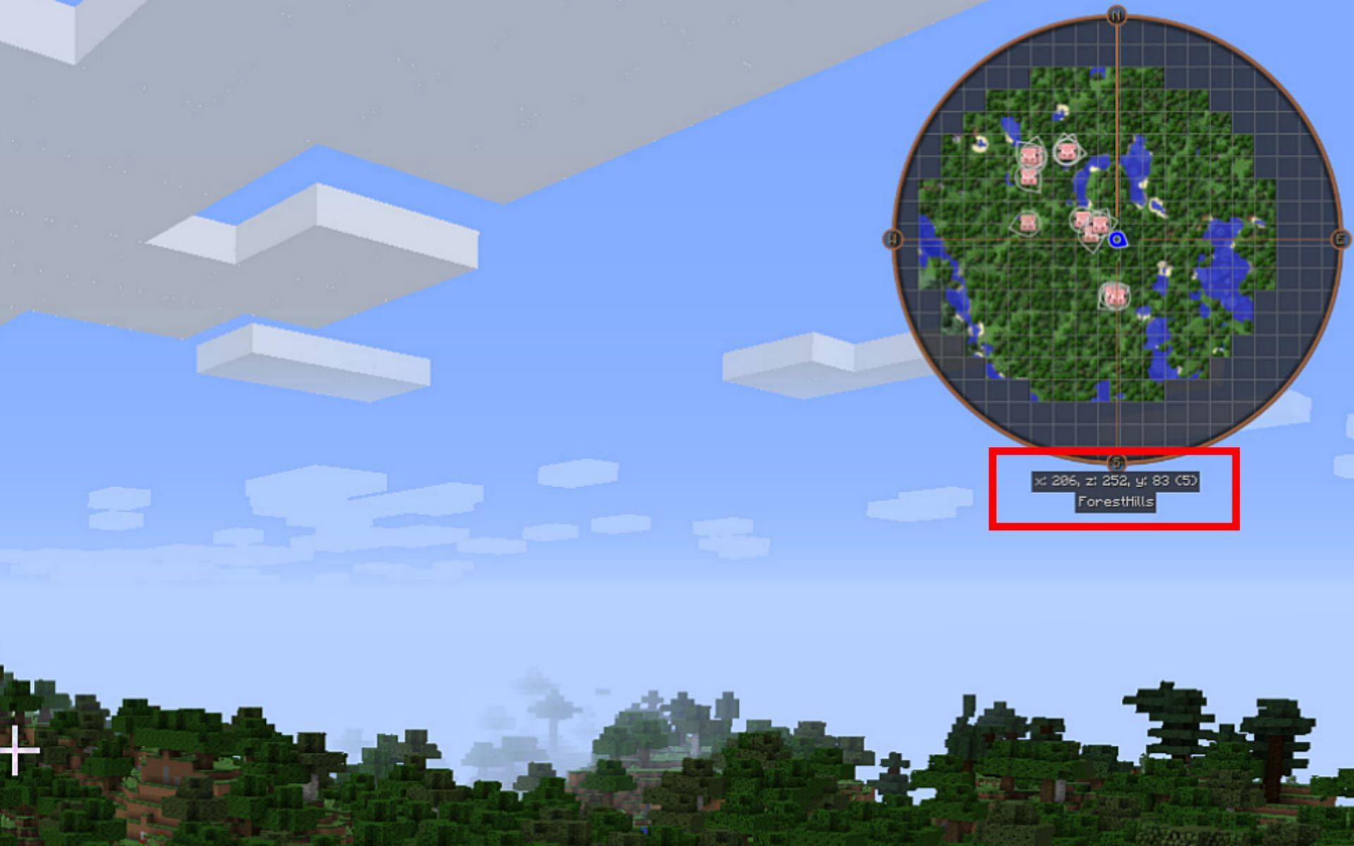 JourneyMap adds all sorts of map-related features to Minecraft 1.20 (Image via Mojang)