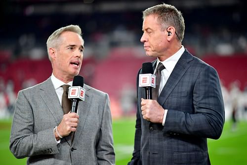 ESPN MNF team of Joe Buck (L) and Troy Aikman (R)