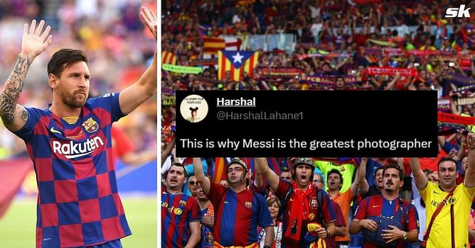 "Ronaldo would have broke the phone" - Fans react as image of Lionel Messi taking photo of a taxi driver with Barcelona legend resurfaces