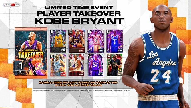 NBA 2K23 Kobe Bryant Takeover Event: How to get a free 99-rated Invincible Dark Matter item