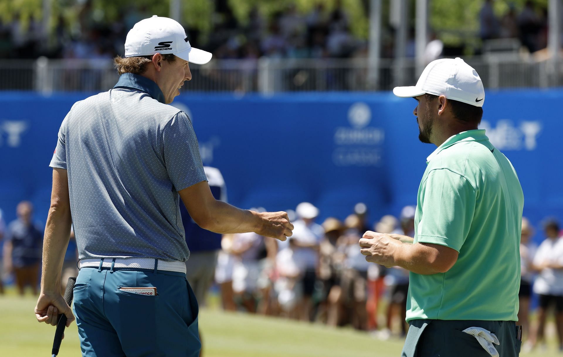 Alex Fitzpatrick (on the right) and his brother Matt Fitzpatrick at the 2023 Zurich Classic of New Orleans (Image via Getty).