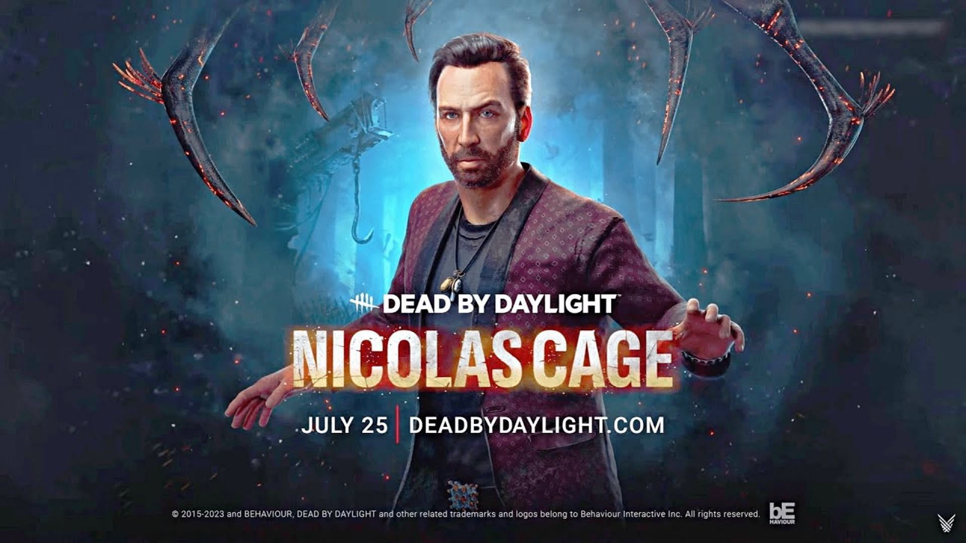 Official artwork for Nicolas Cage in Dead By Daylight (Image via Behaviour Interactive)