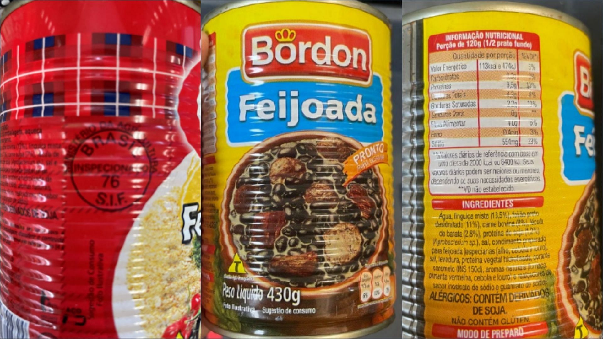 The recalled E B Express Provisions pork and beef bean stew products were packaged in 430-gram cans and sold in New Hampshire, Massachusetts, and Maryland (Image via FSIS)