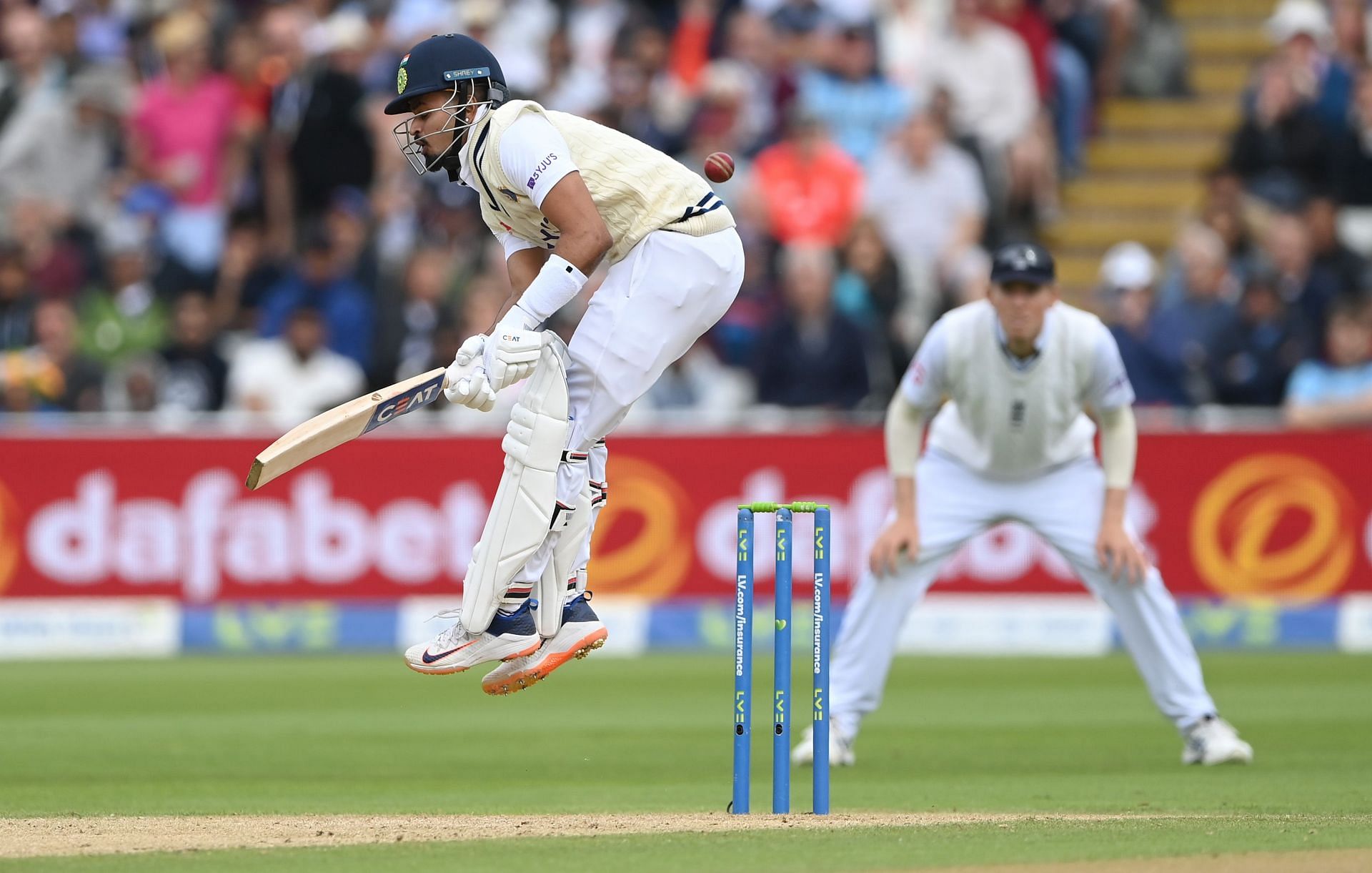 Shreyas Iyer struggled against the short ball in England.