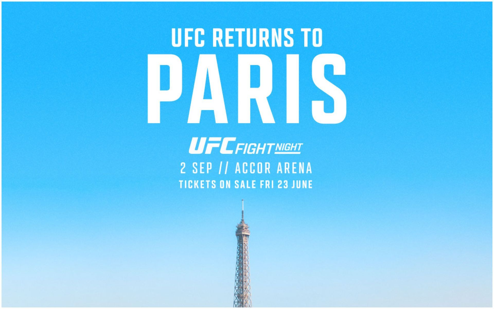 BREAKING UFC Paris gets even more exciting with this new lightweight