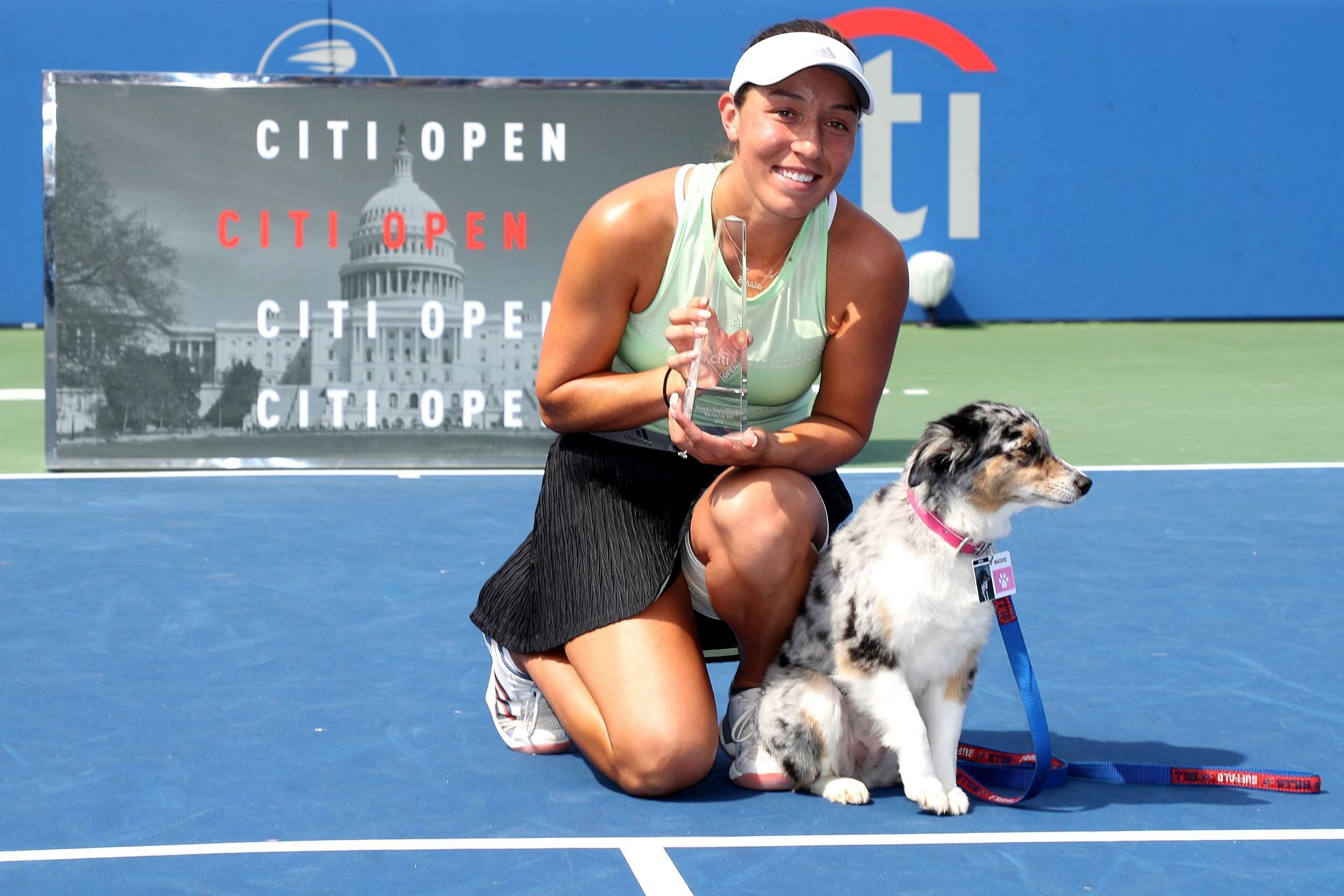 Jessica Pegula&#039;s dog Maddie stole the limelight during her maiden WTA title win in Washington in 2019