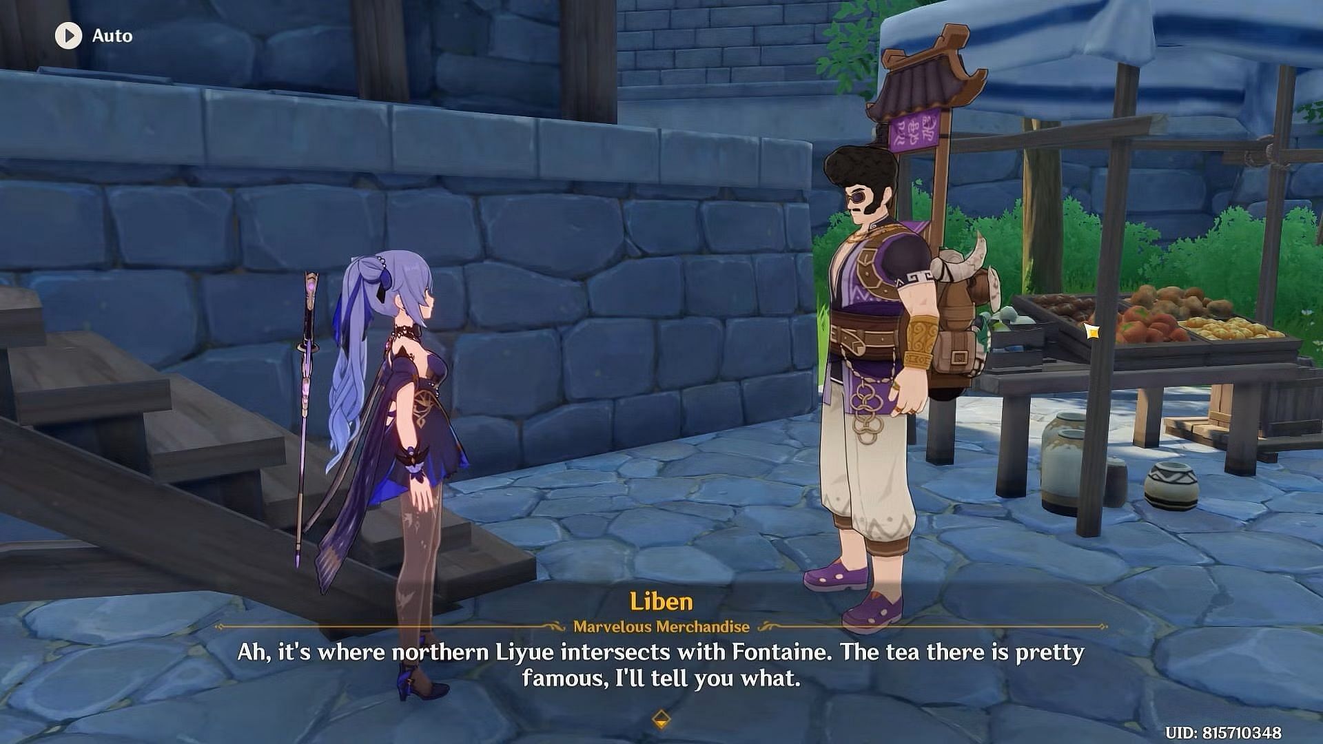 Liben hints at Fontaine&#039;s location. (Image via HoYoverse)