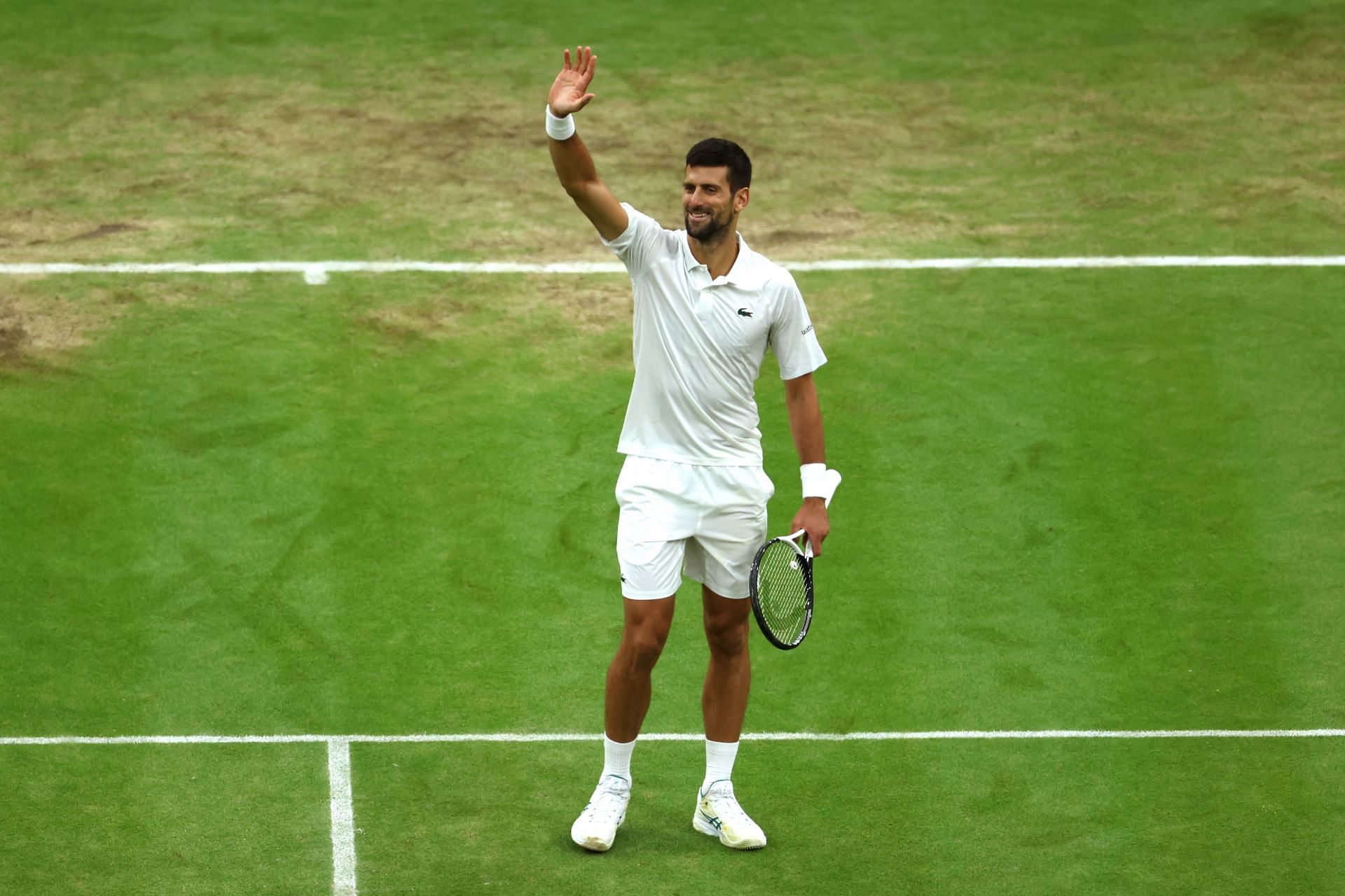 Djokovic pictured at the 2023 Wimbledon Championships.