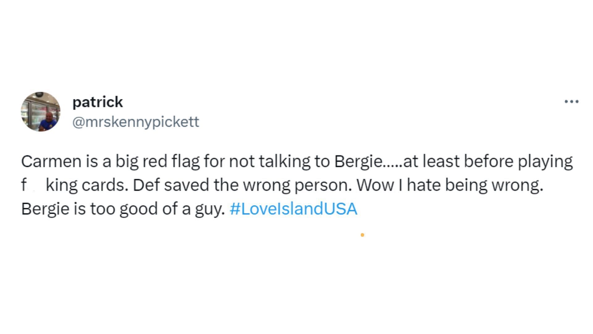 How Love Island USA's Carmen Betrayed Bergie