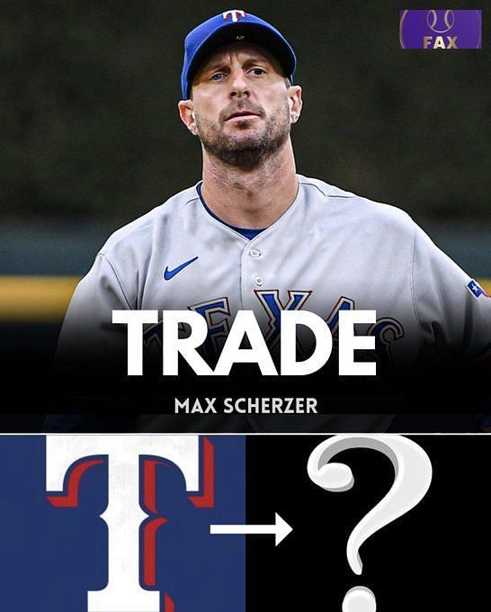 MLB on X: The Rangers have reportedly acquired RHP Max Scherzer from the  Mets according to  @Feinsand.   / X