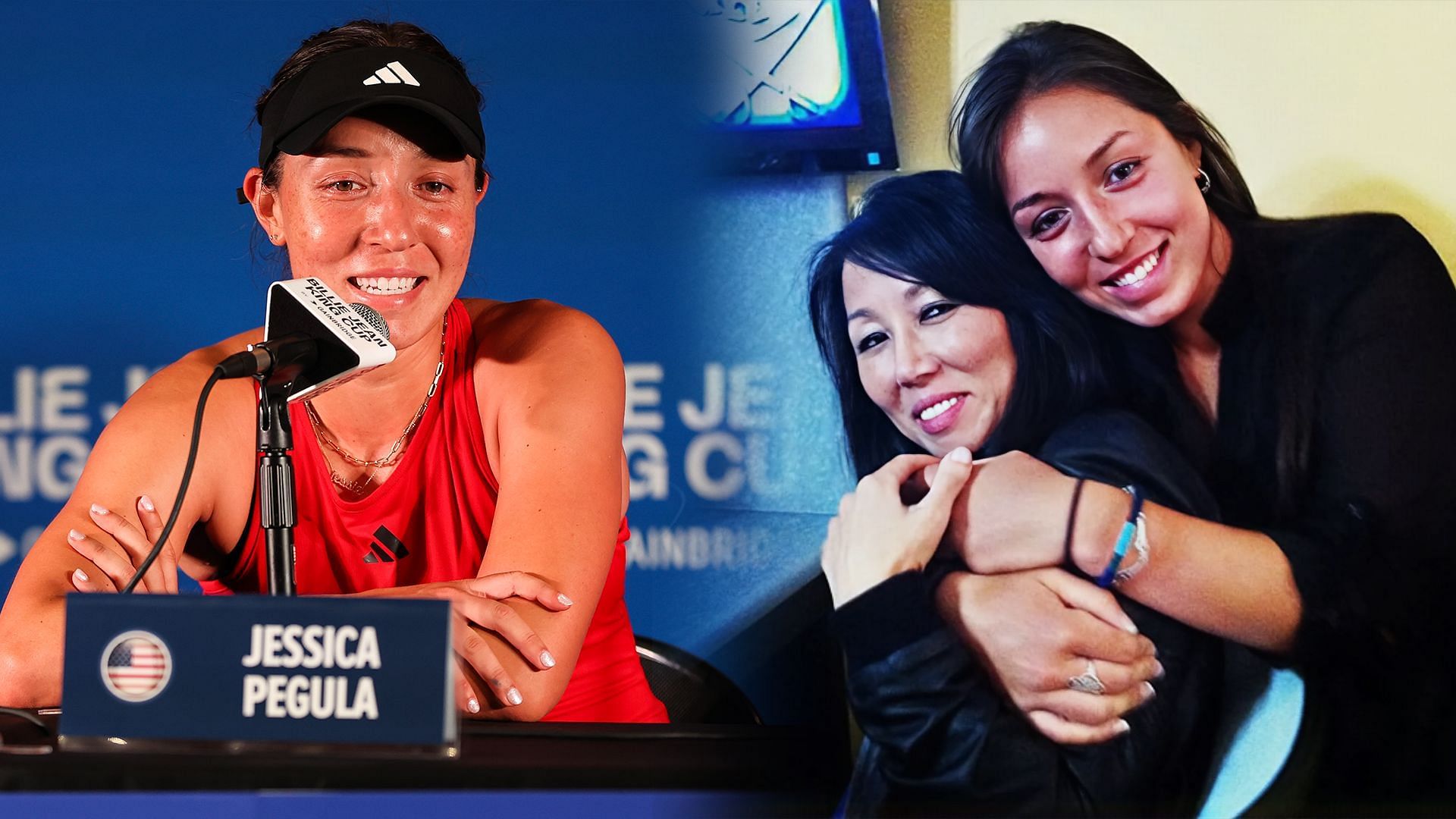 Jessica Pegula and her mother, Kim