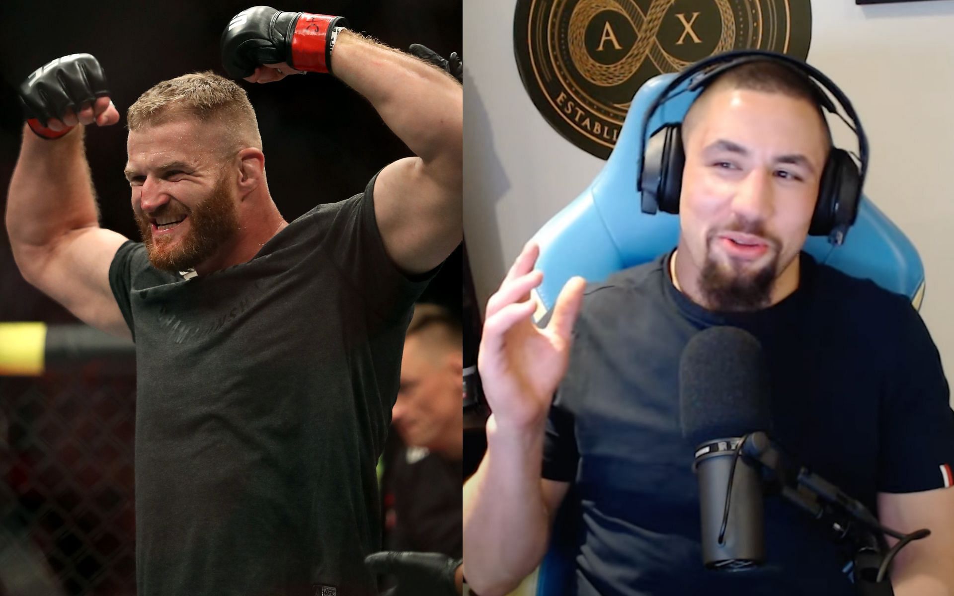 Jan Blachowicz (left) and Robert Whittaker (right). [Images courtesy: left image from Getty Images and right image from YouTube MMArcade Podcast]