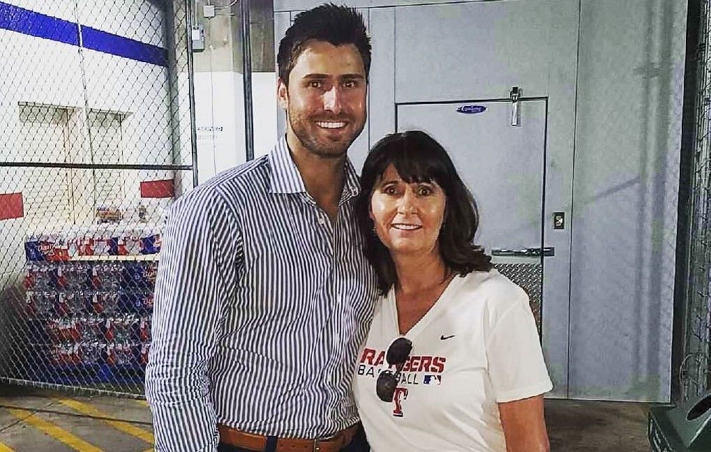 Joey Gallo with his mother