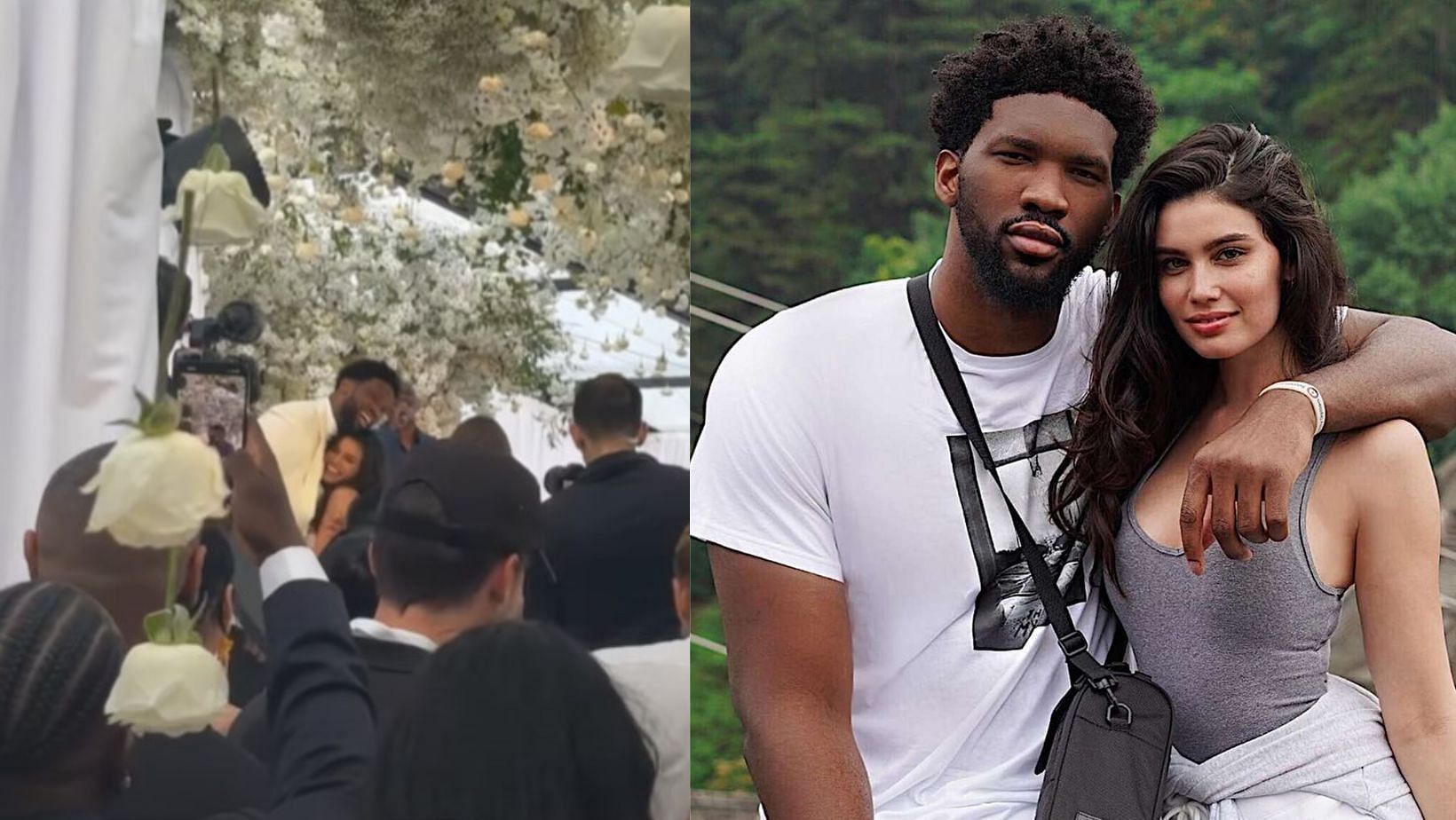 Watch: Newlyweds Joel Embiid and Anne De Paula dance to “Back at One”,  performed by the legendary Brian McKnight
