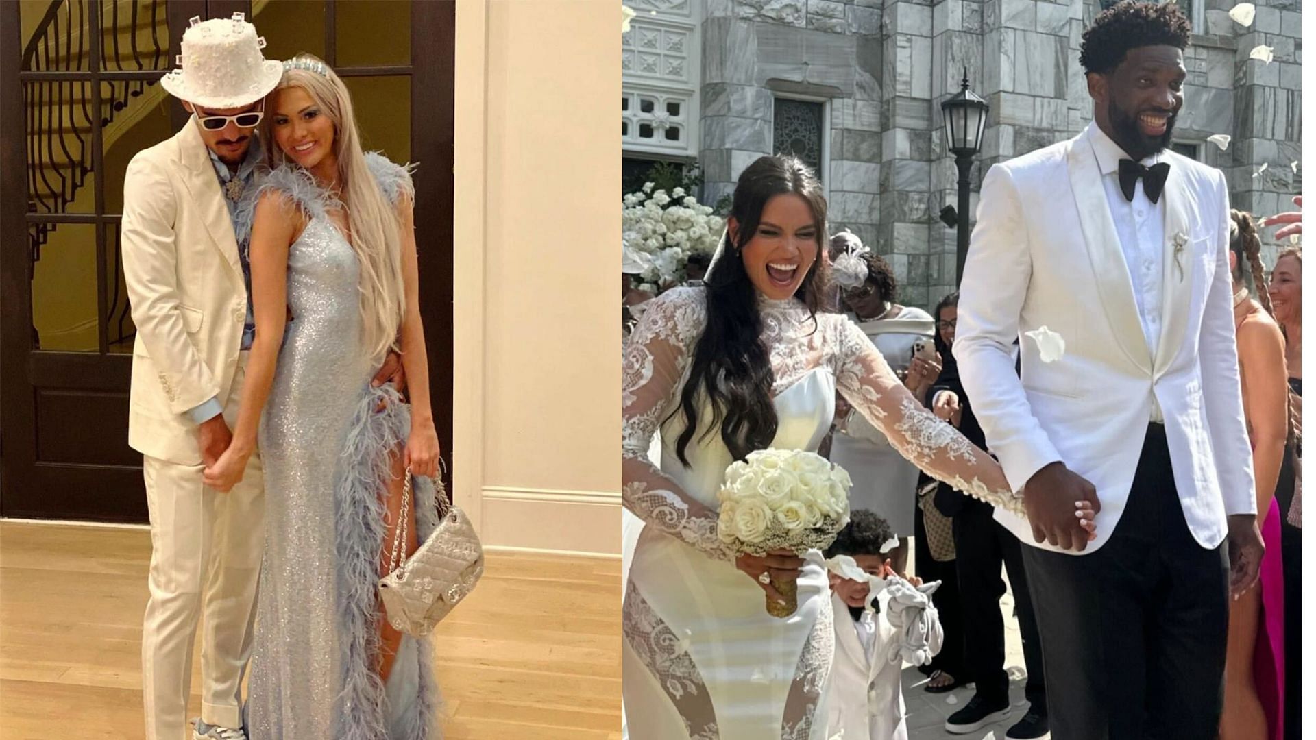 Trae Young and Joel Embiid tie the knot on the same day