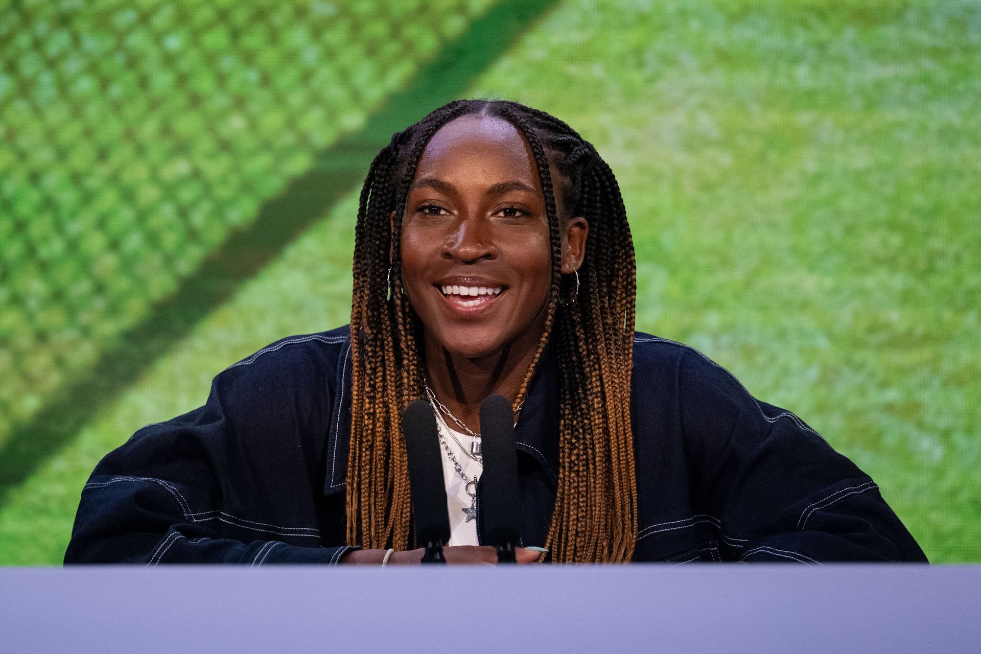 Coco Gauff at the 2023 Wimbledon Championships