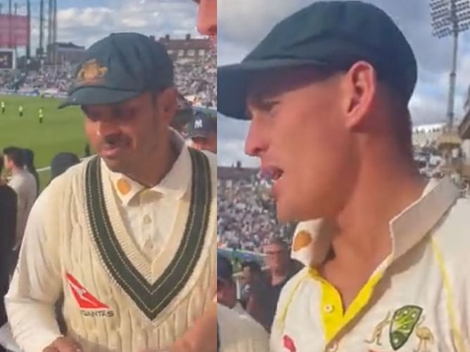 [Watch] Usman Khawaja, Marnus Labuschagne confront spectator for 'you're boring' remarks on Day 3 of 5th Ashes Test