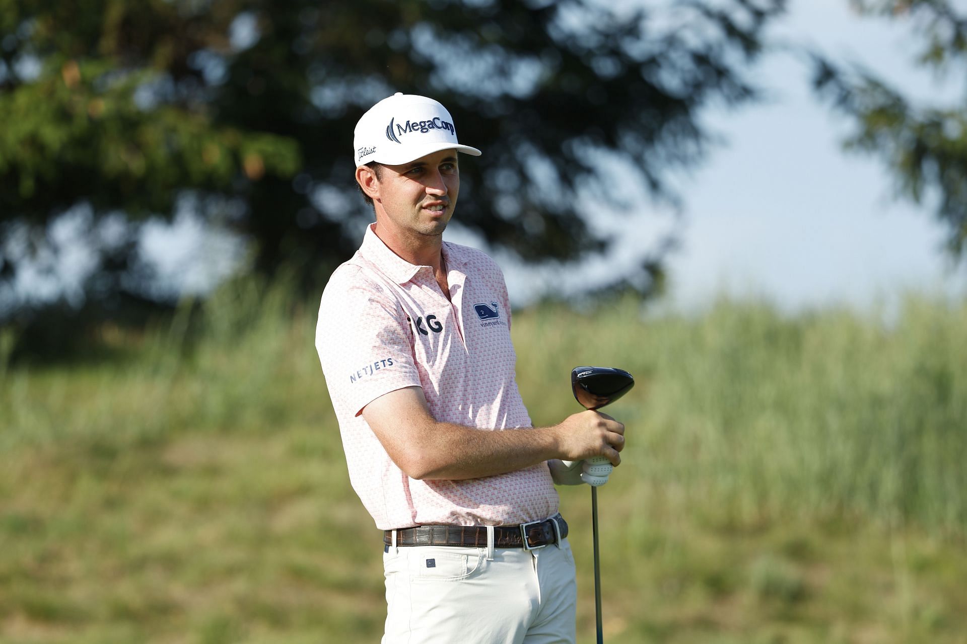 J.T. Poston following his drive on the 12th hole of the 3M Open&#039;s second round (Image via Getty).