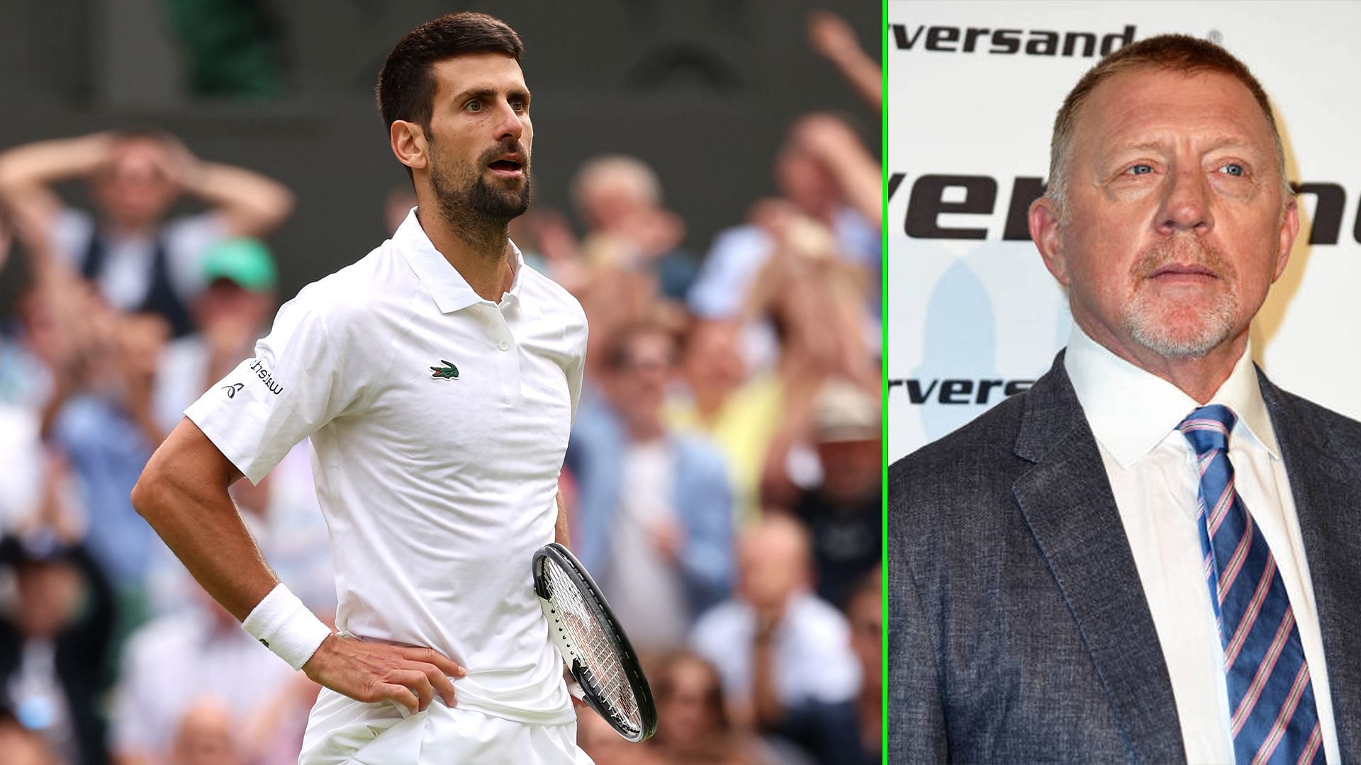 Boris Becker Novak Djokovic Wimbledon 2023