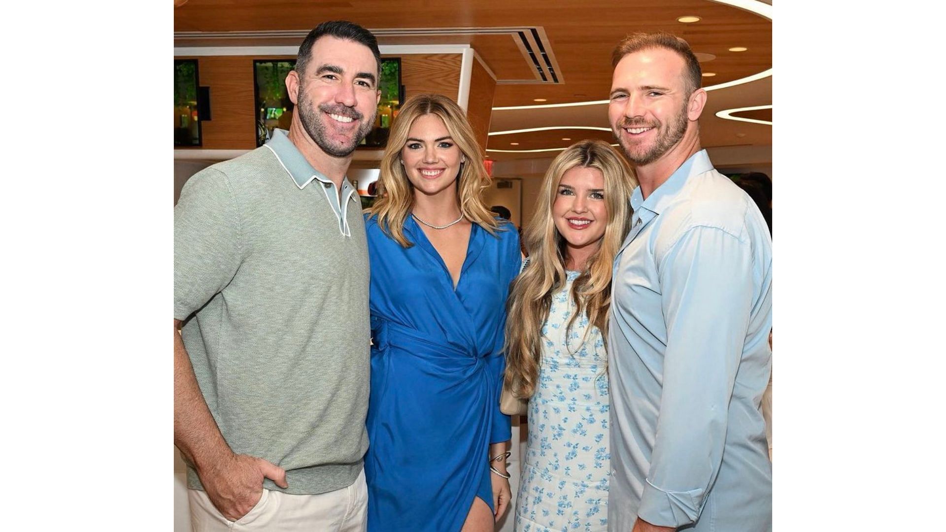 Justin Verlander and Pete Alonso out with their wives