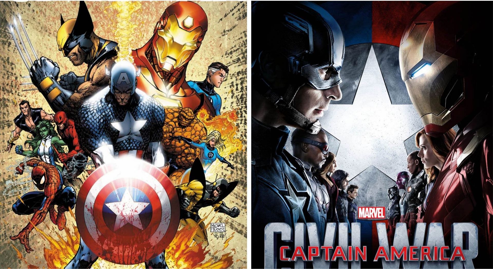 The comic vs. the movie (Image via Sportskeeda)