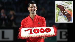 Novak Djokovic thanks artist for creatively representing him as a king riding the two-headed eagle to Wimbledon