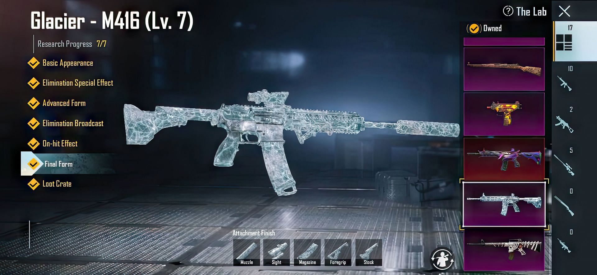 A fully iced out M416 Glacier