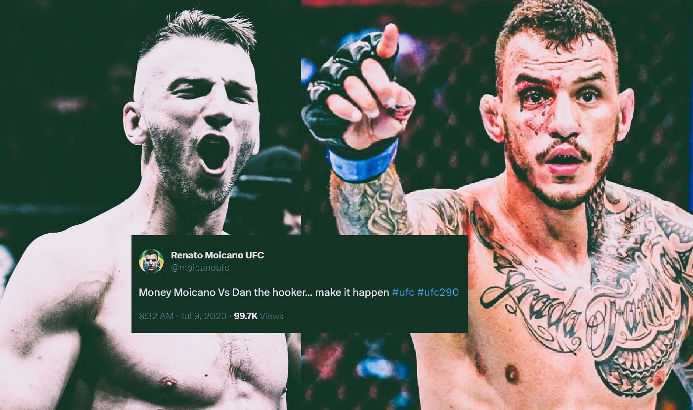 Hooker vs. Moicano [Images via @danhangman &amp; @renato_moicano_ufc on Instagram]