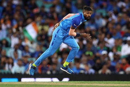Hardik Pandya was given a three-over spell with the new ball.