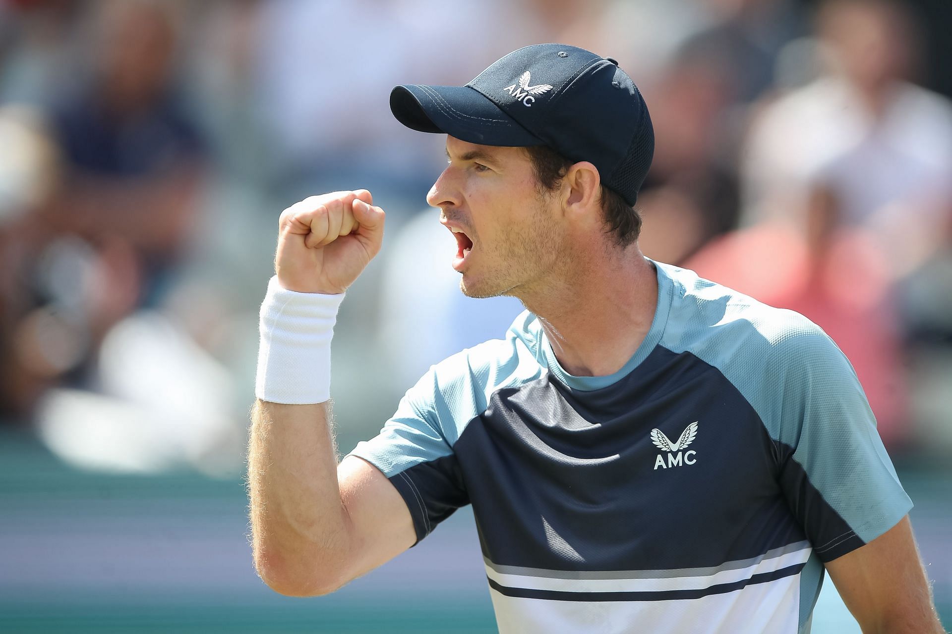 Andy Murray defeated Stefanos Tsitsipas at the BOSS Open in Stuttgart in 2022.