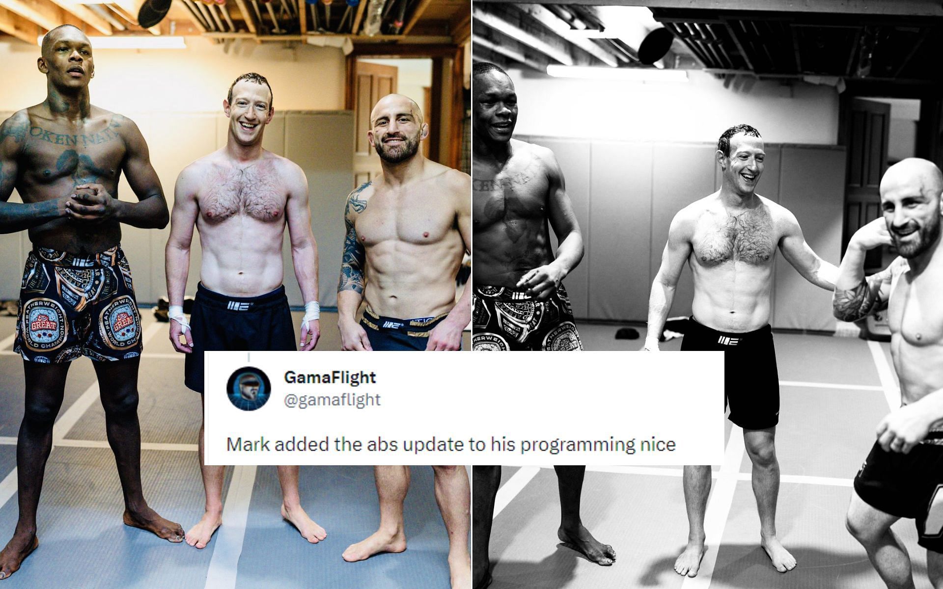 UFC: Mark Zuckerberg looks ripped after training session with two of the  UFC's biggest legends