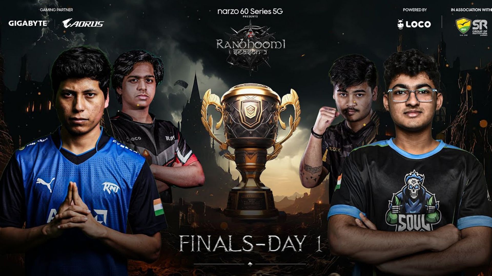 Day 1 of BGMI Ranbhoomi Finale started on July 9 (Image via Upthrust Esports)