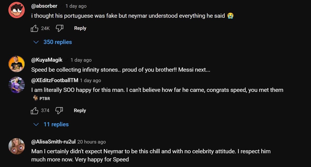 Ishowspeed Takes Tiktok By Storm As His Video With Neymar Jr Garners