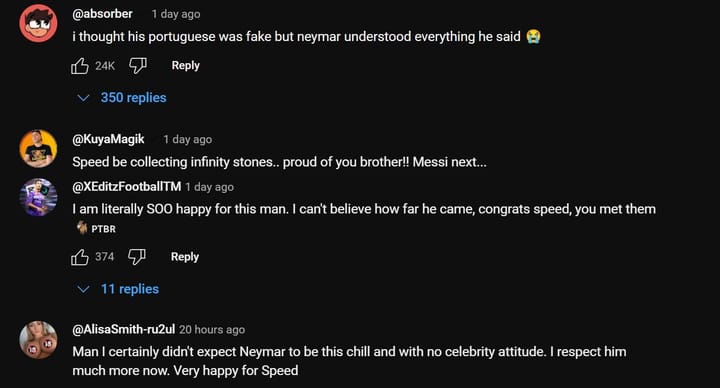 Ishowspeed Takes Tiktok By Storm As His Video With Neymar Jr Garners