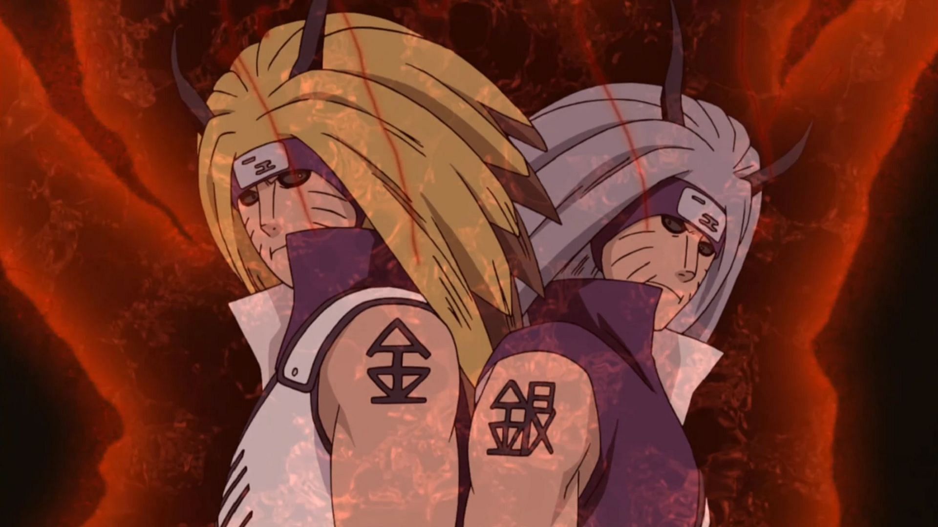 Kinkaku and Ginkaku as seen in the Naruto anime (Image via Studio Pierrot, Naruto)