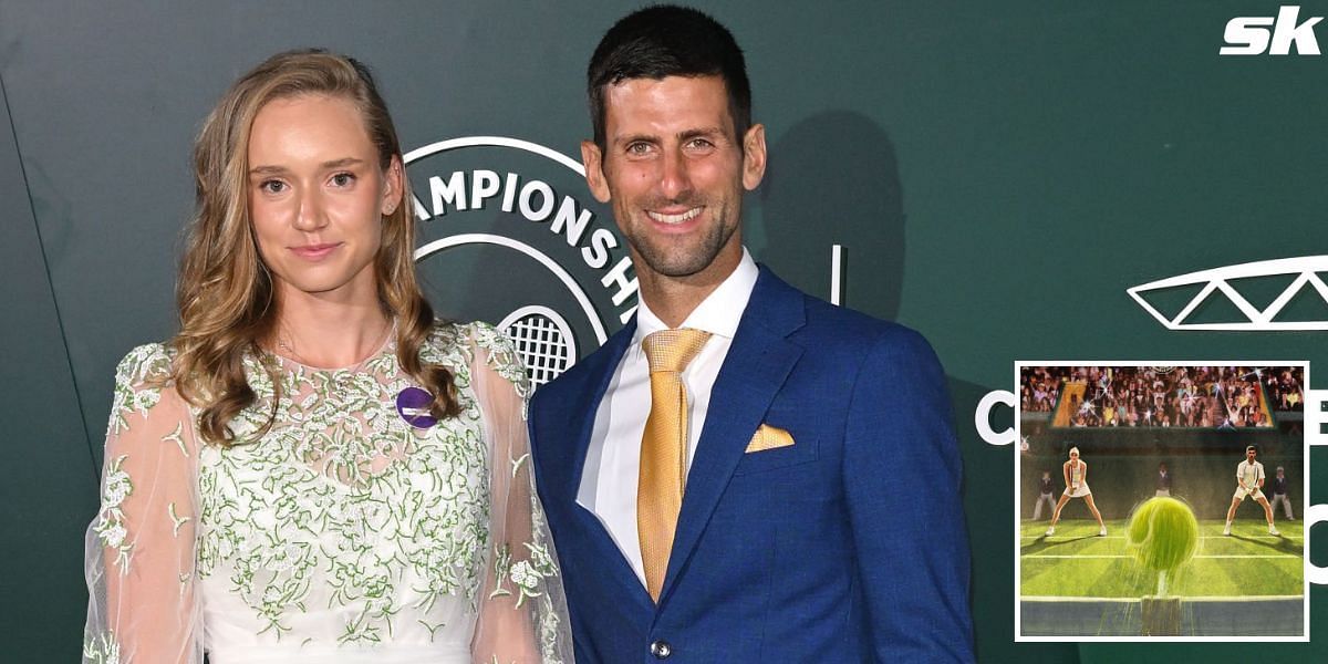 Elena Rybakina delighted with Wimbledon illustration of herself and men ...