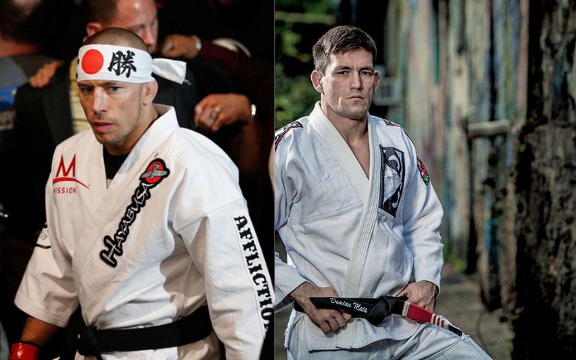 Georges St-Pierre, Demian Maia (Image Courtesy - BJJTribes)
