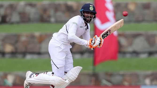 What does Ravindra Jadeja's Test record in the West Indies look like?