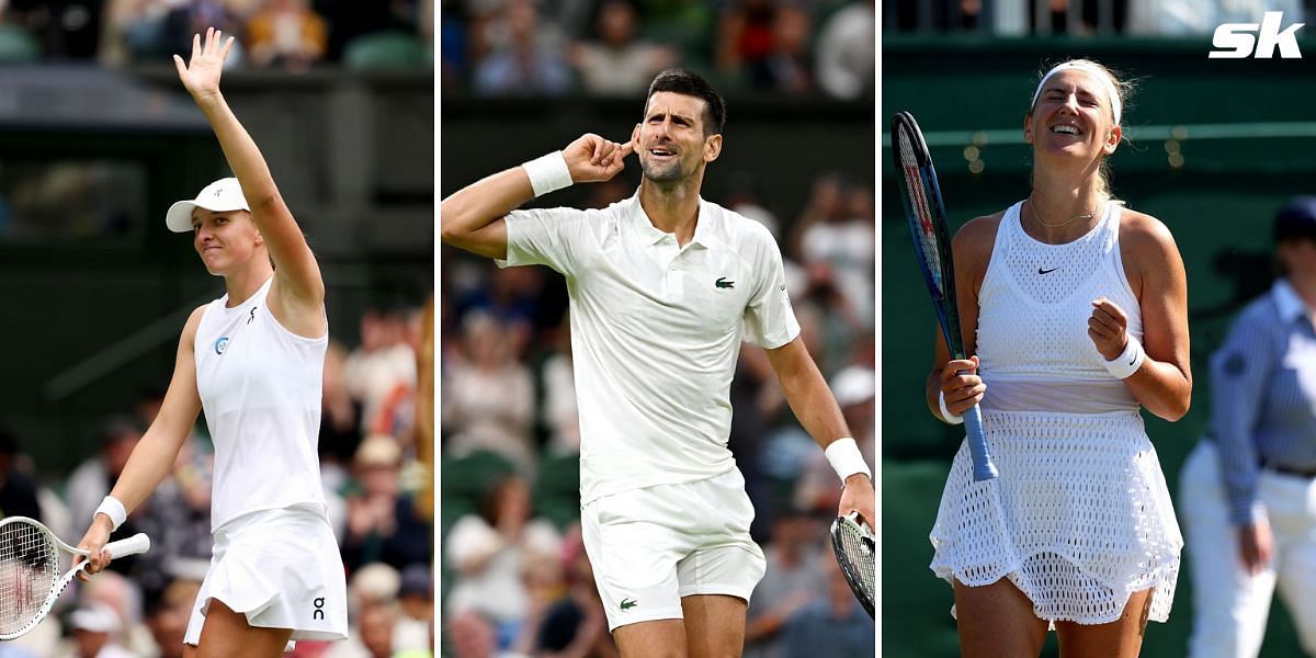 Iga Swiatek, Novak Djokovic and Victoria Azarenka will be in action on Day 7 of the 2023 Wimbledon.