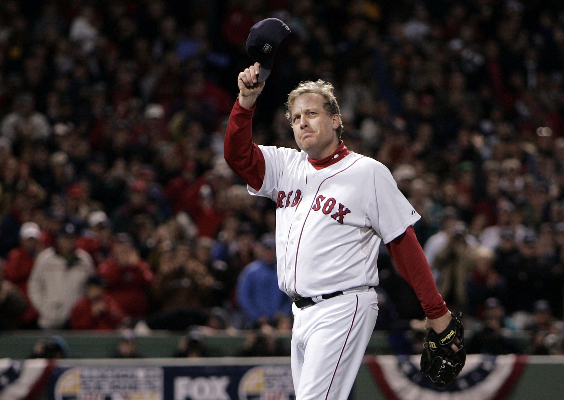 Former Boston Red Sox pitcher Curt Schilling