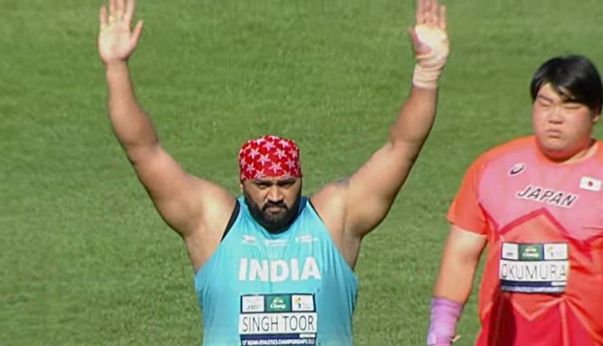 Tajinderpal Singh Toor (Photo Credit: Sports Authority of India/Twitter)