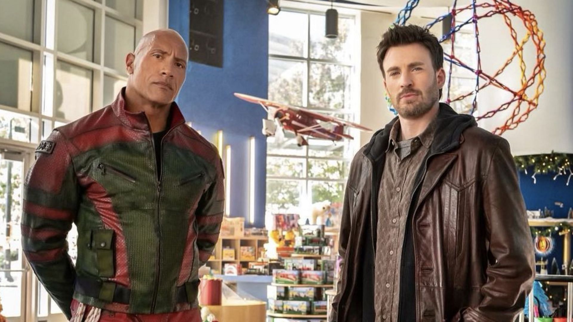 Dwayne Johnson and Chris Evans in Red One (Image via Amazon Studios)