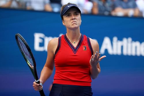 Elina Svitolina in action on Day 9: 2021 US Open