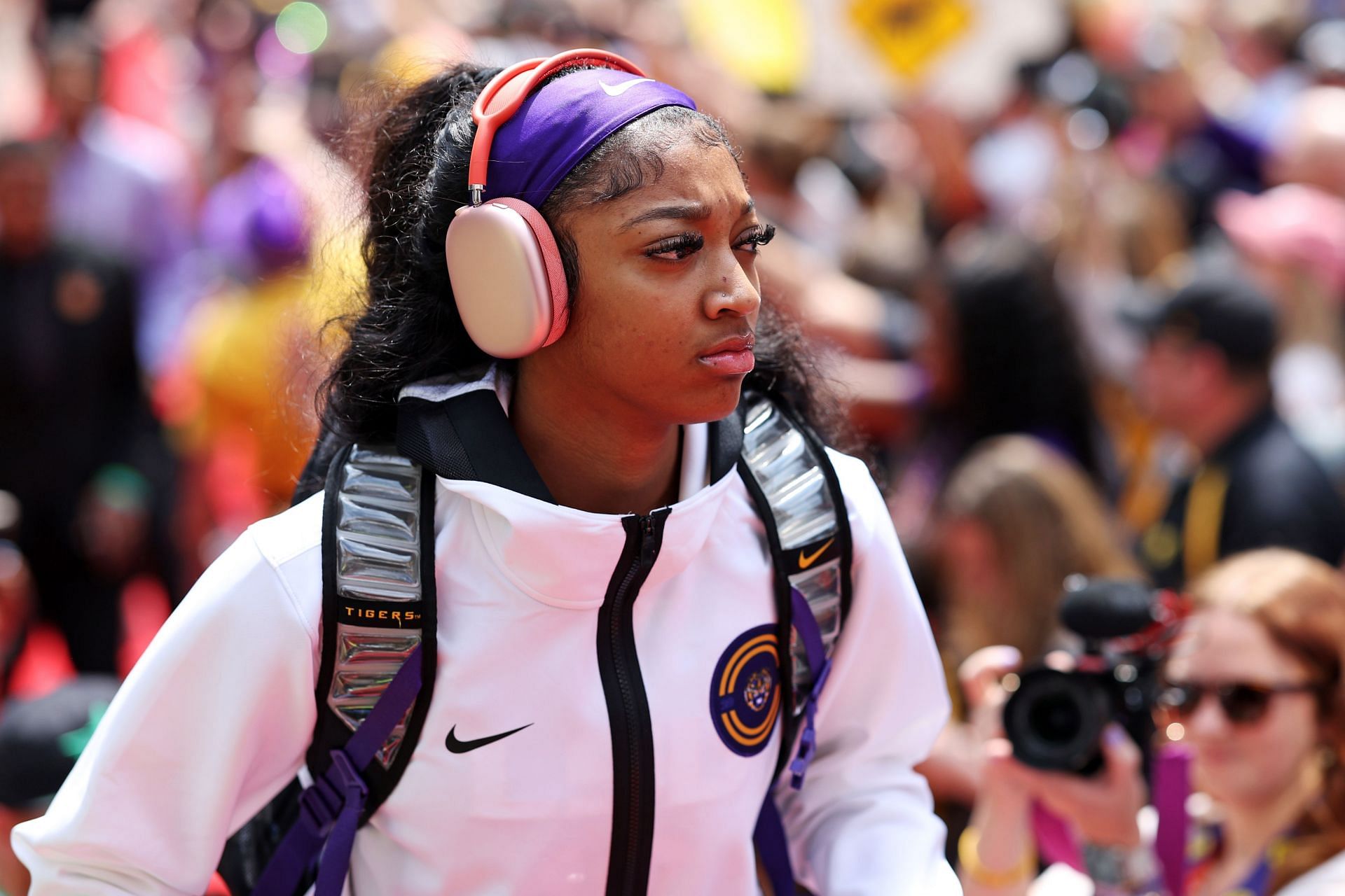 Angel Reese of the LSU Lady Tigers