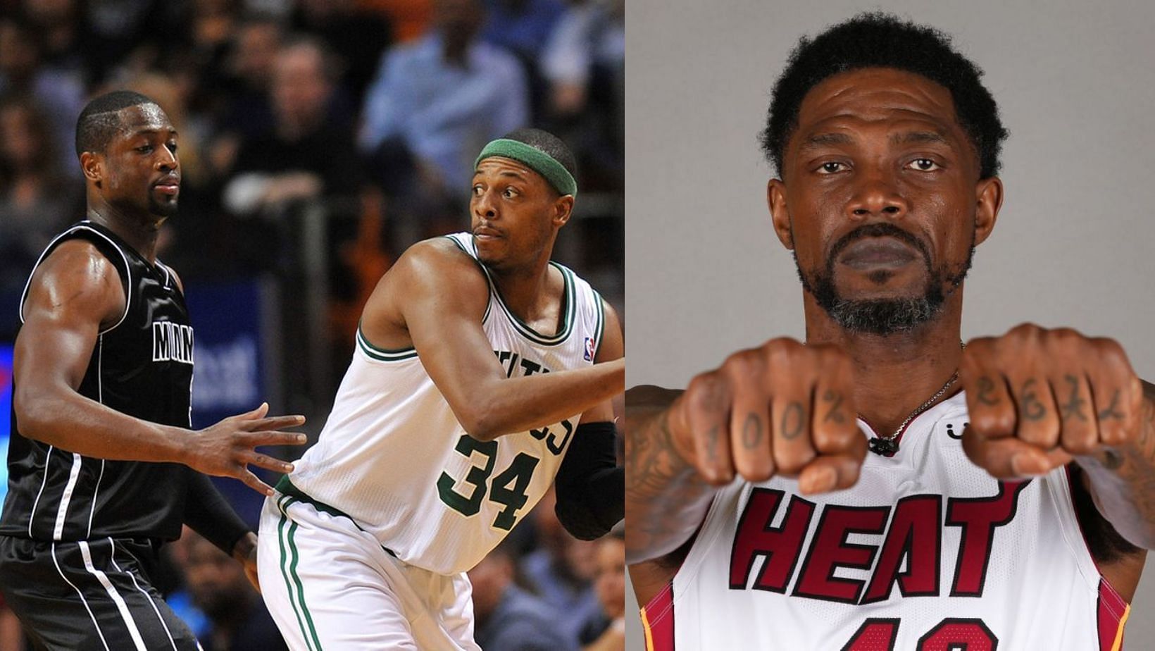 Udonis Haslem blasted Paul Pierce on Instagram after the Boston Celtics legend said he was better than Dwyane Wade.