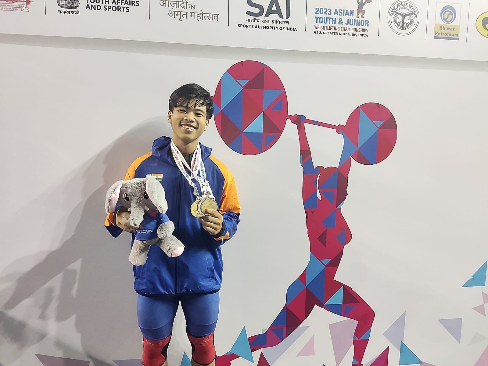 Asian Youth &amp; Junior Weightlifting Championship: Bedabrate Bharali wins gold in men