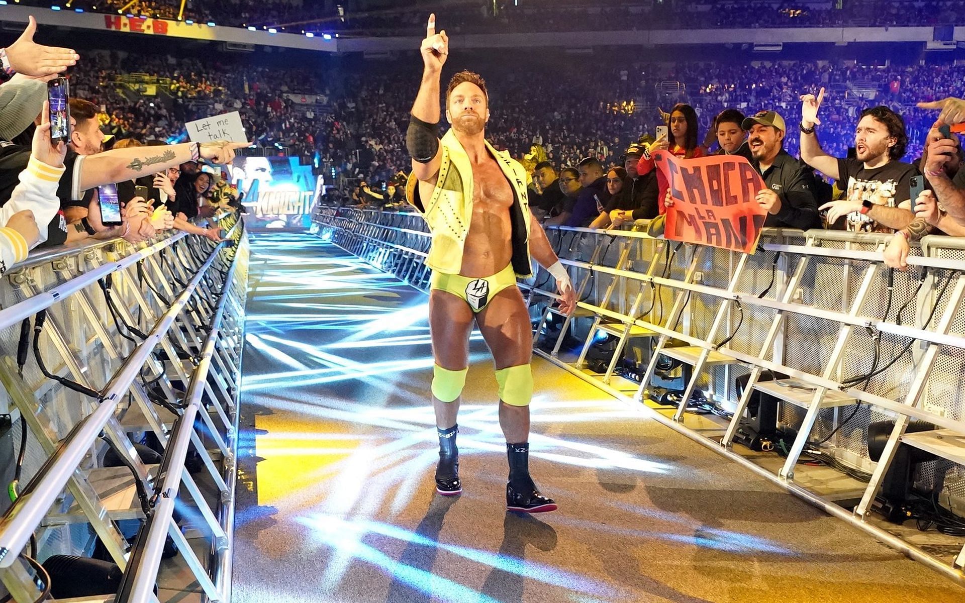 LA Knight is currently working on the blue brand