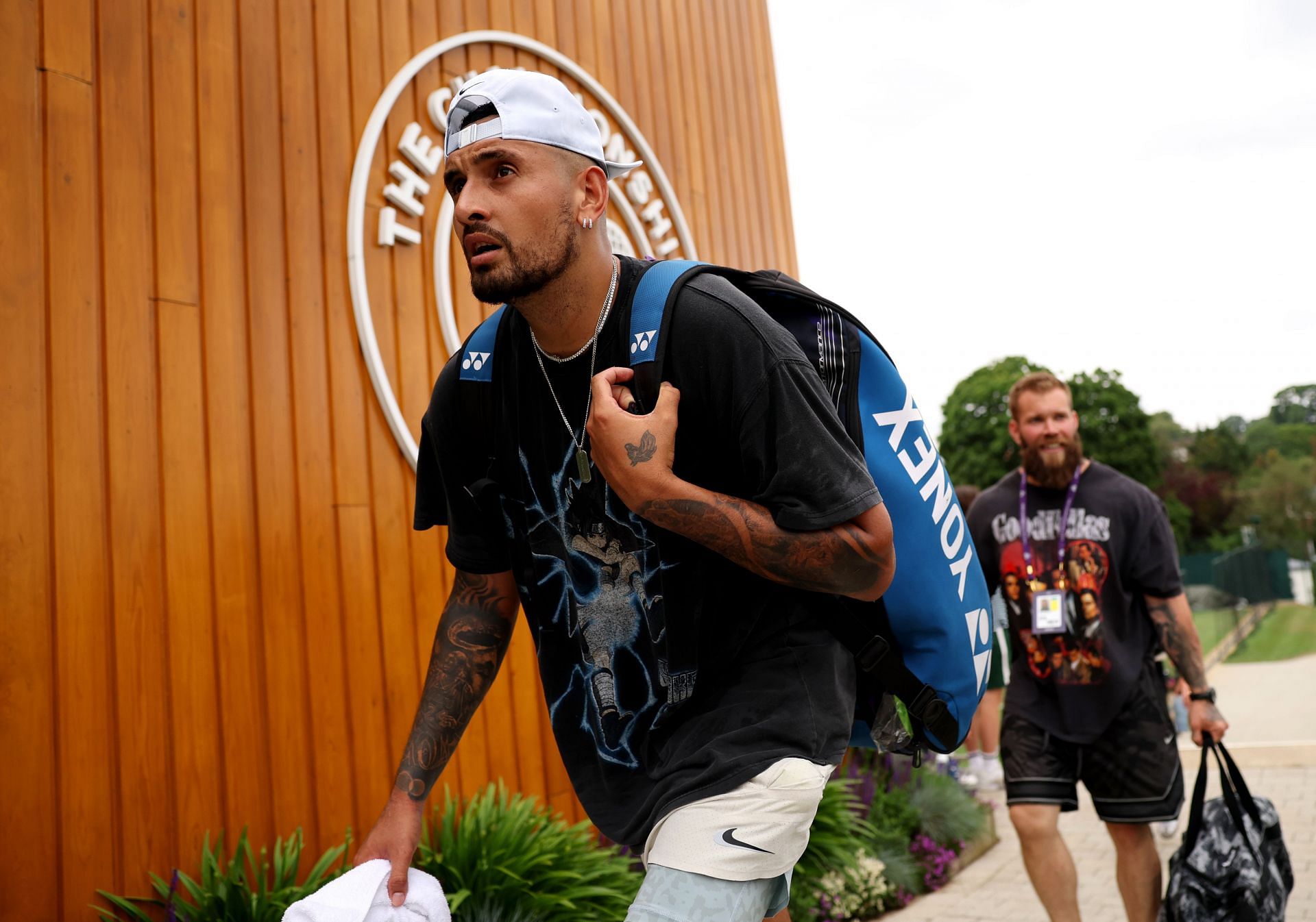 Kyrgios at the Wimbledon Championships.