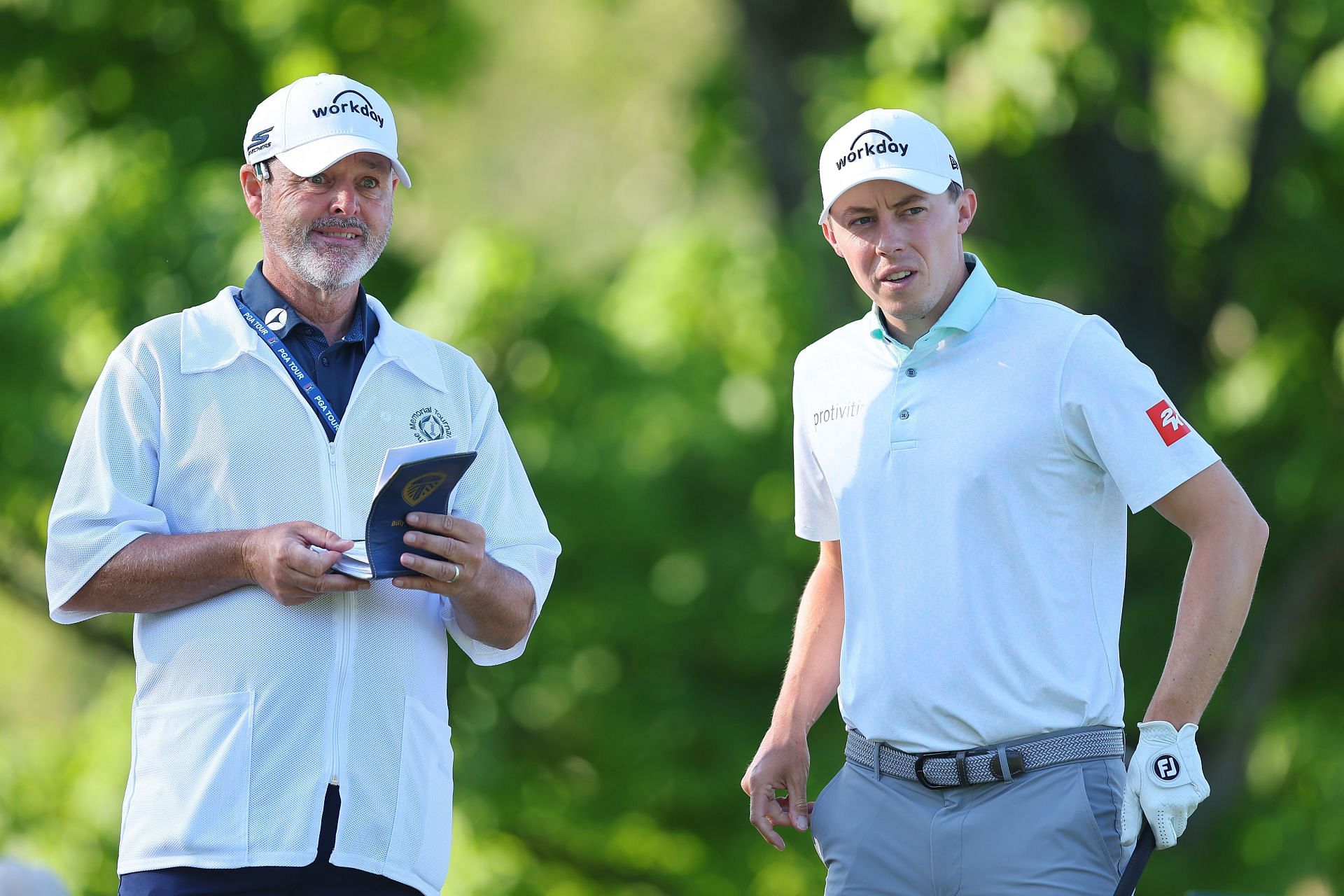 Billy Foster and Matt Fitzpatrick at the Memorial Tournament (Image via Getty)