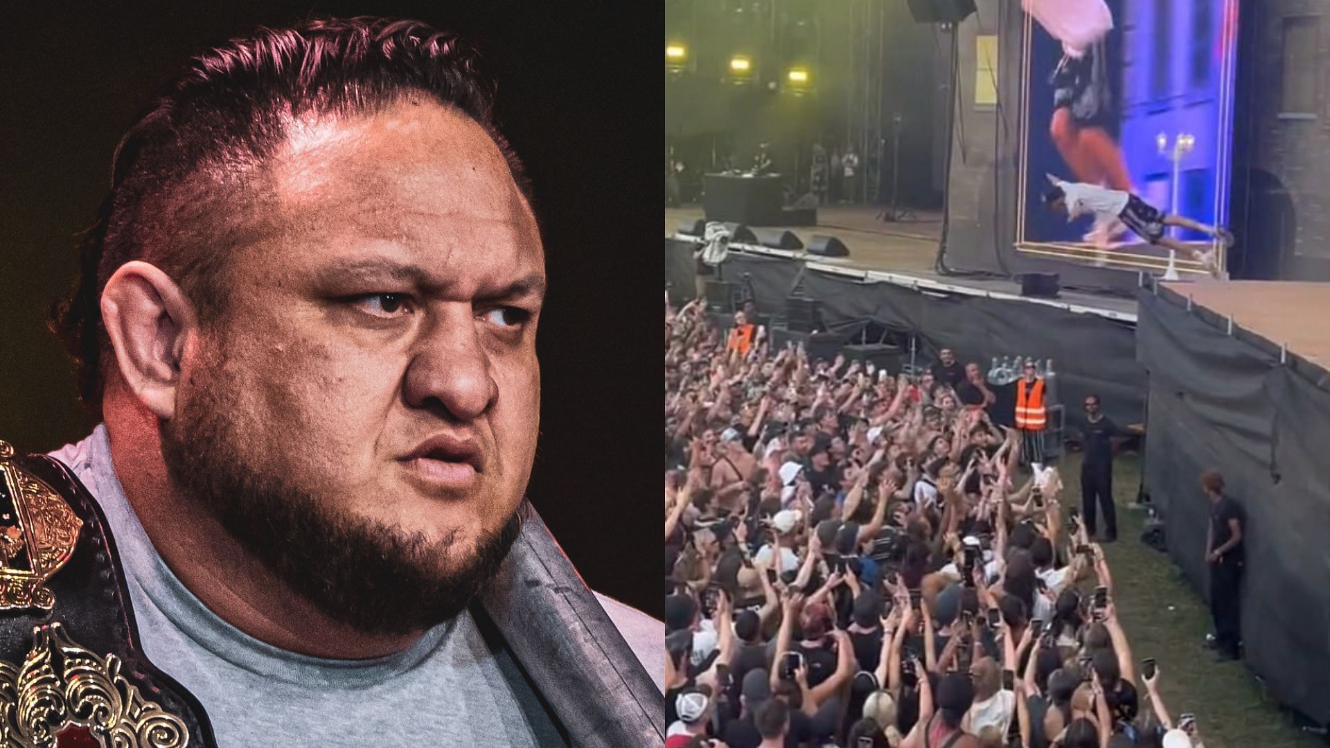 Samoa Joe has reacted to a horrifying stage dive